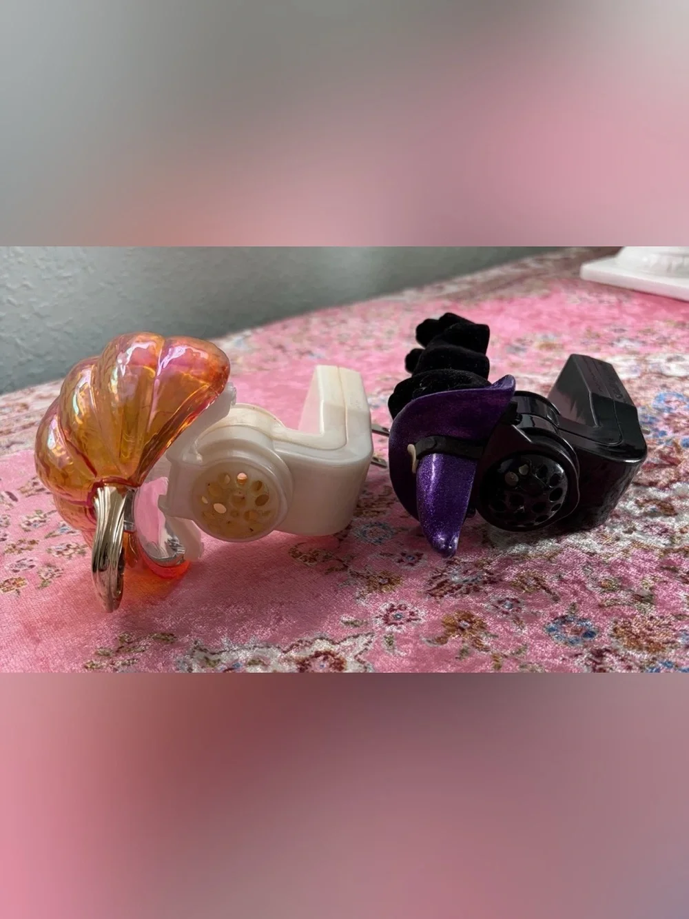 2 Bath & Body Works BBW Halloween Wallflowers Black Witch Cat and Fairy Pumpkin